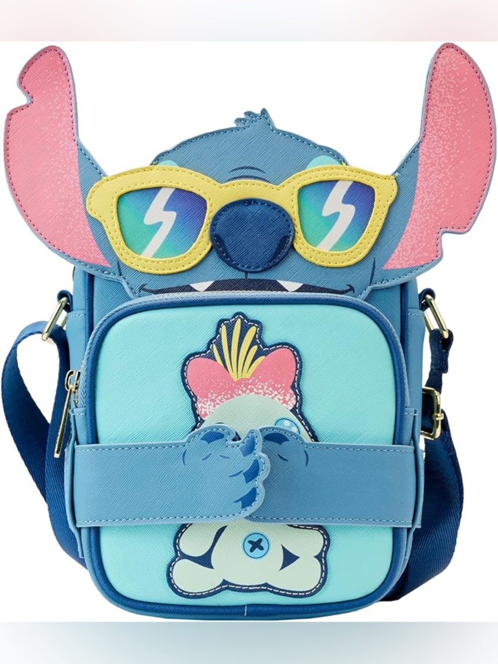Disney Stitch Loungefly Beach Day Crossbody bag like new!